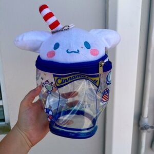 Rare Clear Cinnamoroll plush pouch sokawaii exclusive